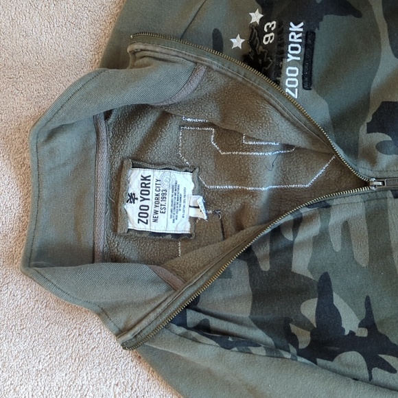 zoo York vintage camo zip up - Picture 2 of 3